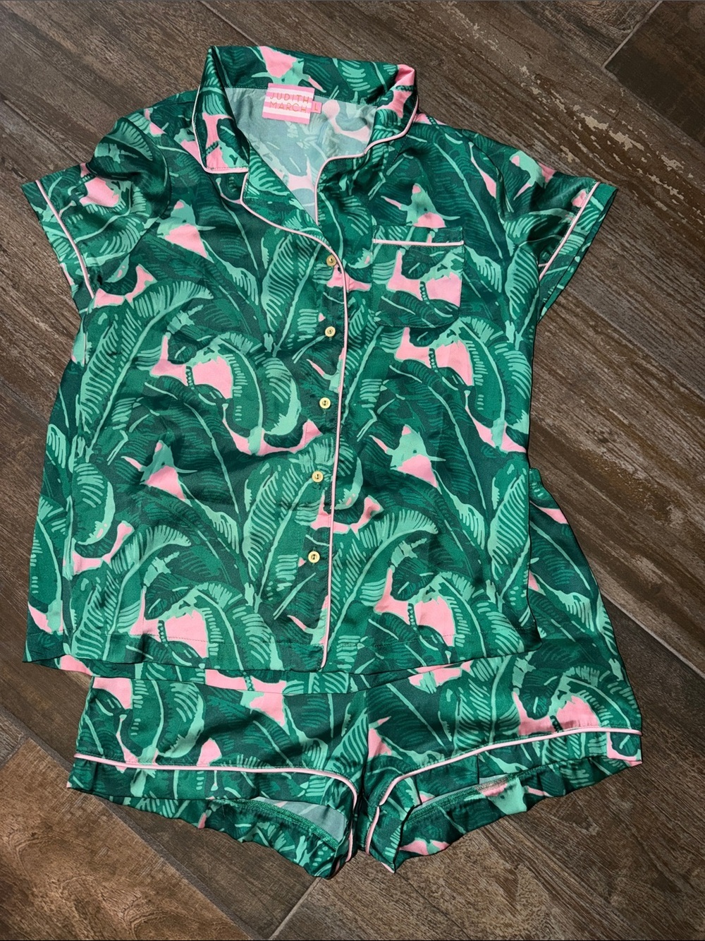 Judith March Palm Leaves Pajama Set